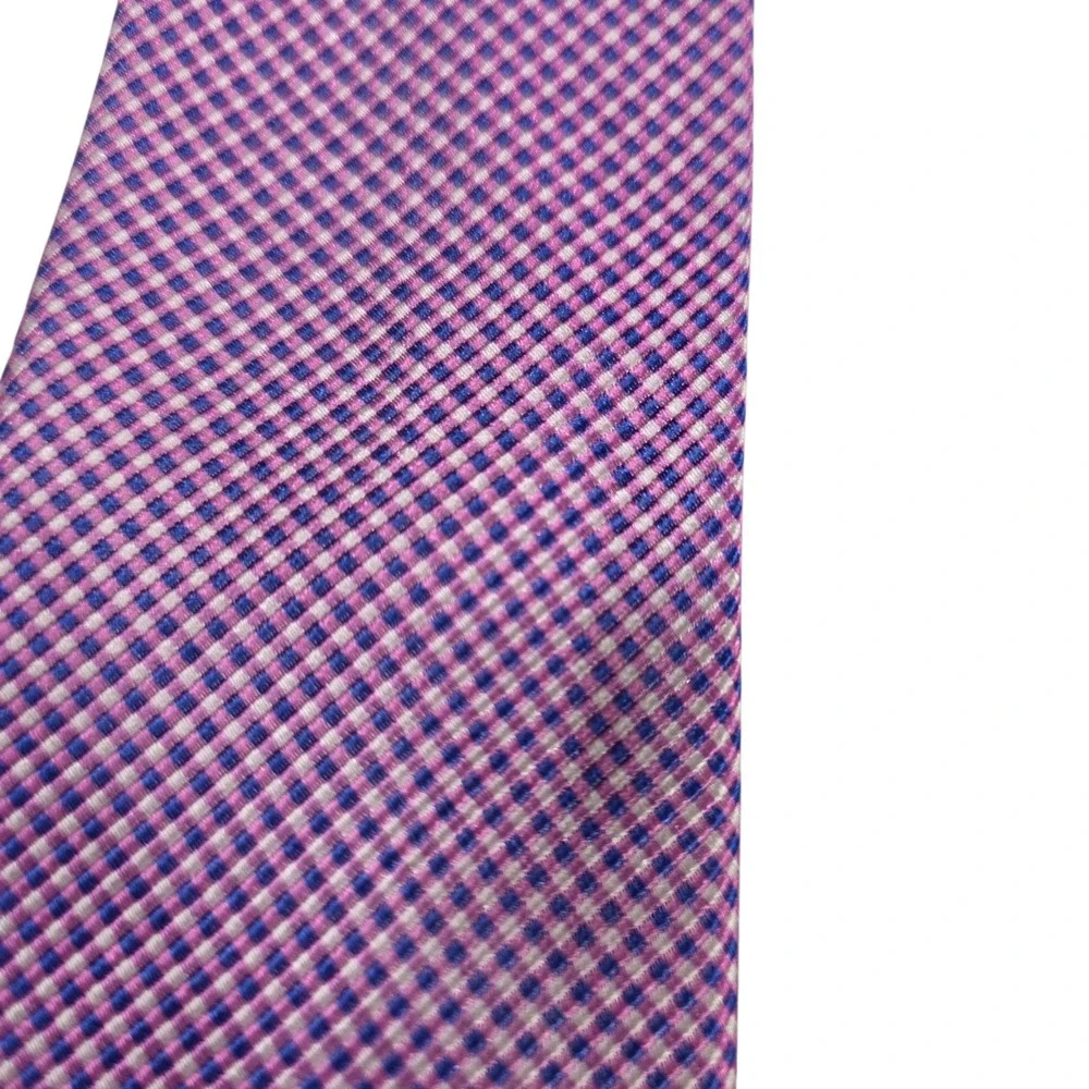 Lauren Ralph Lauren Mens Necktie Purple Silk Argyle Diamond‎ Short Designer Suit